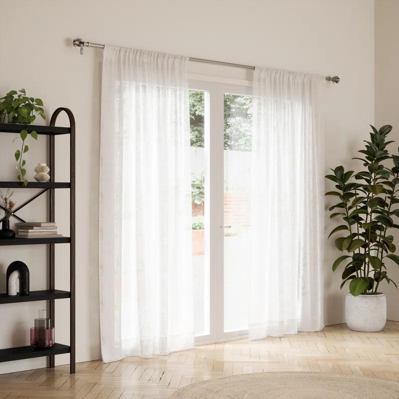 Umbra Blossom Adjustable Single Curtain Rod