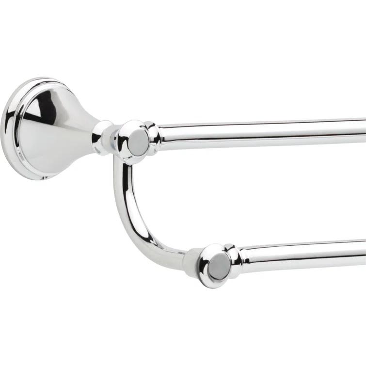 Cassidy 24 in. Wall Mount Double Towel Bar Bath Hardware Accessory