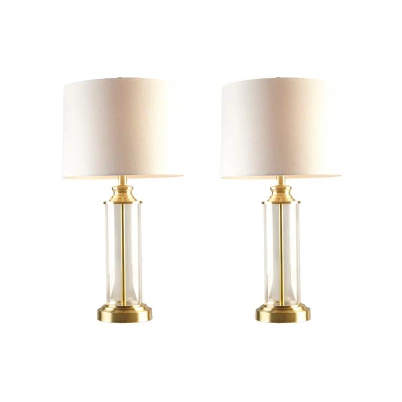 Mercer41 Clarity Cylinder Table Lamp Set of 2