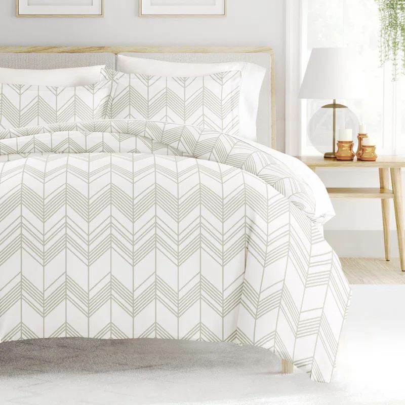 Home Alps Chevron Pattern Duvet Cover Set