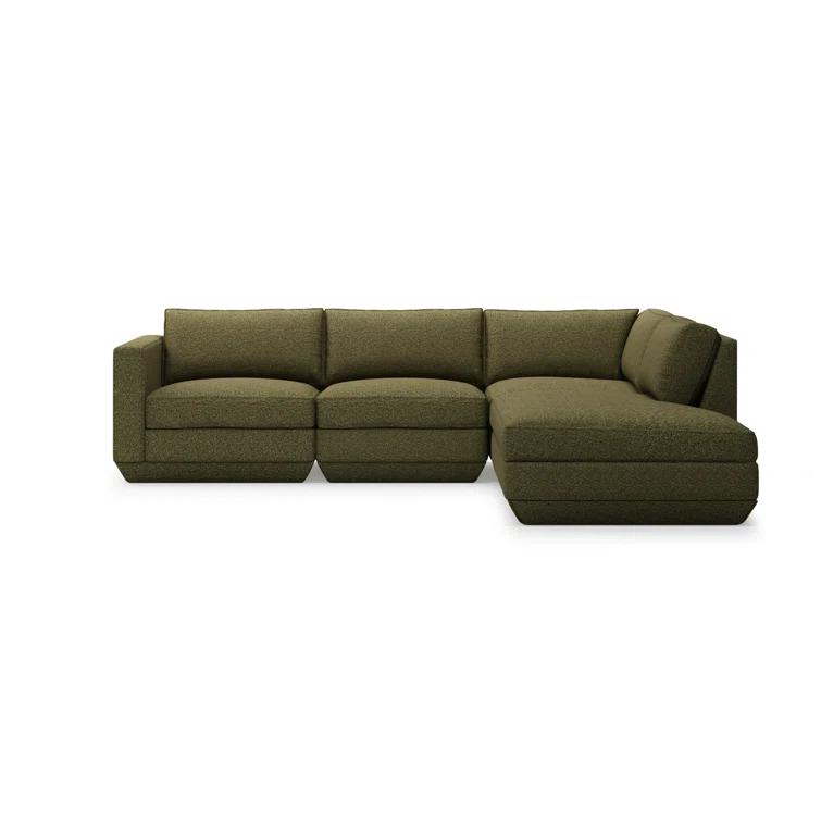 Gus* Modern Podium Modular 4 PC Lounge Sectional B