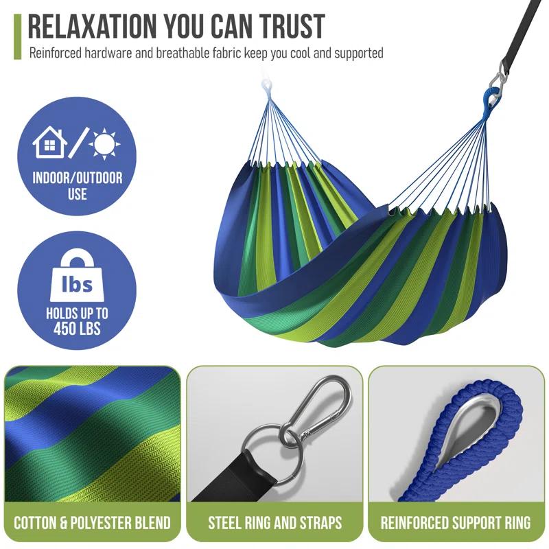 Sorbus Sorbus 2-Person Brazilian Cotton Camping Hammock