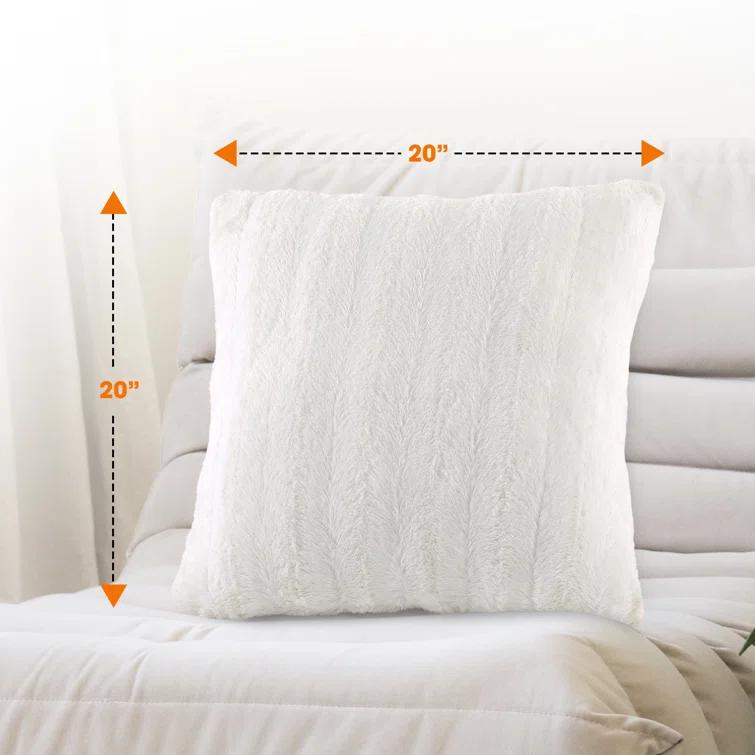 Cheer Collection FRBIN Square Pillow Cover & Insert (Set of 2)
