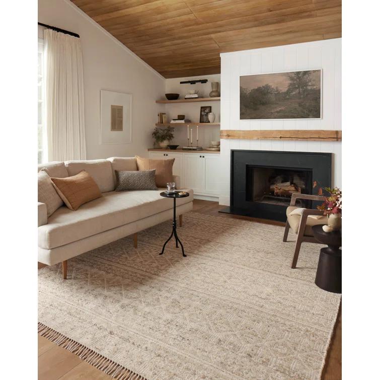 Angela Rose x Loloi Reversible Rivers Sand / Ivory Area Rug & Reviews | Wayfair