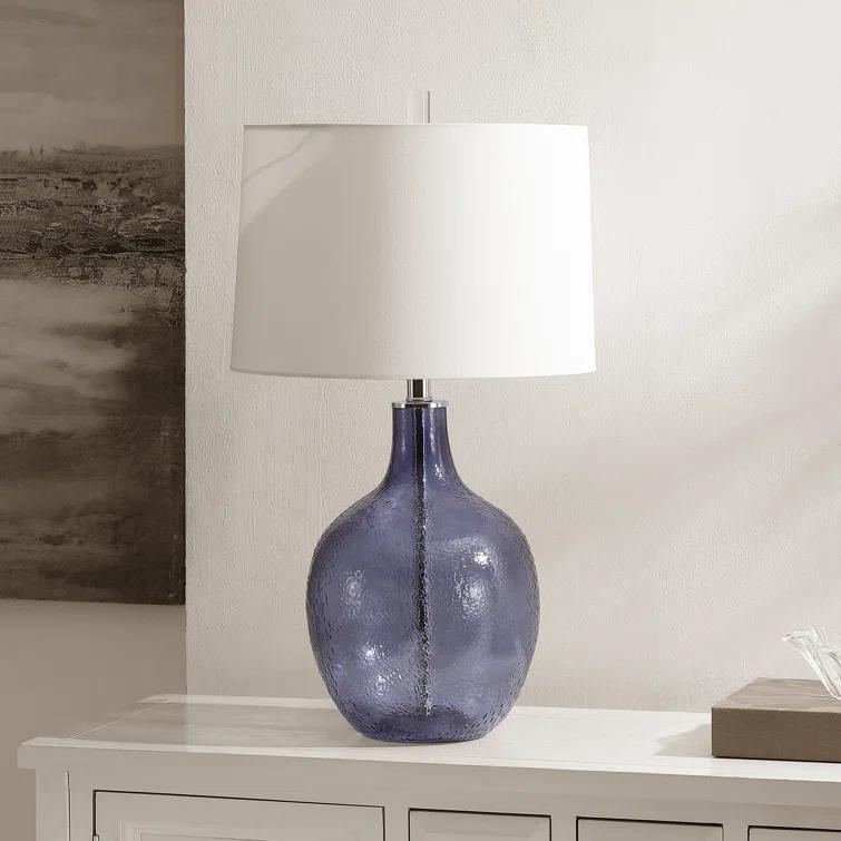 Ebern Designs Glass Table Lamp