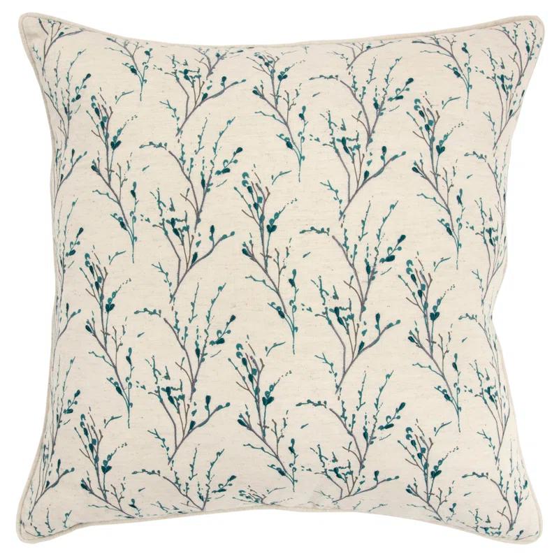 Rizzy Home Embroidered Cotton Throw Pillow