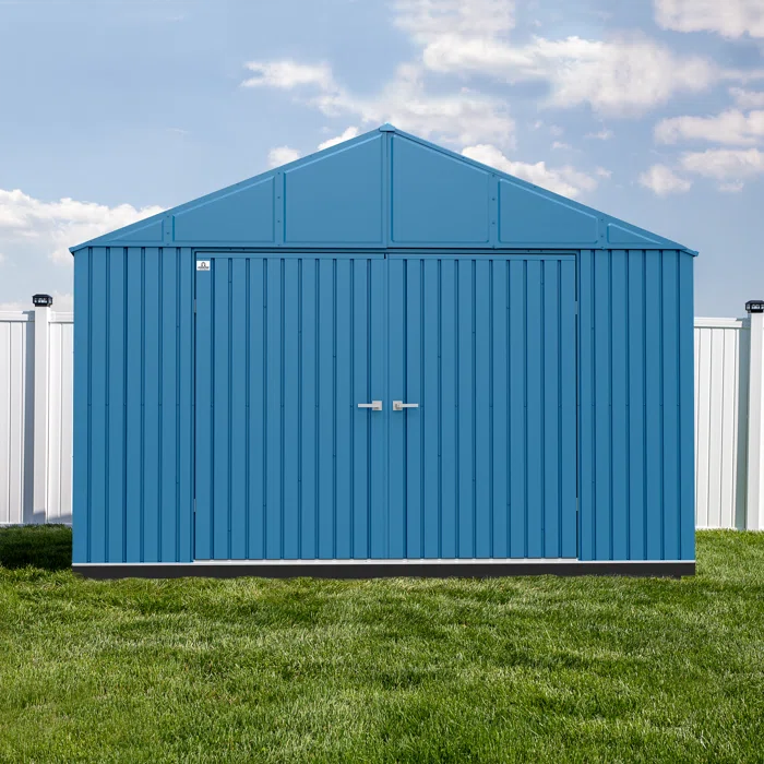 Arrow Elite 12 ft. W x 12 ft. D Galvalume Steel Storage Shed