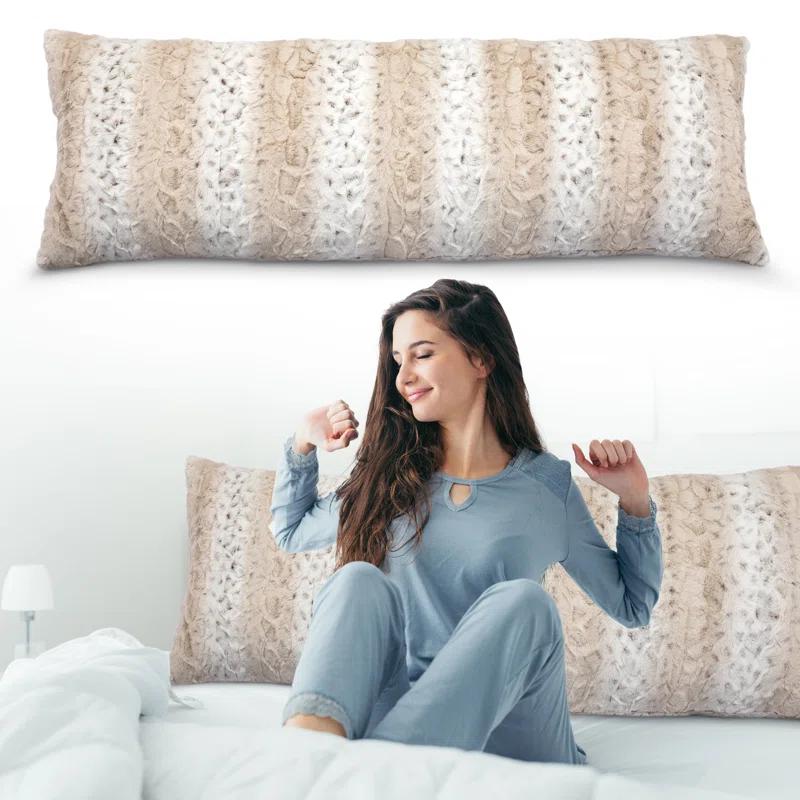 Cheer Collection Faux Fur Pillow Cover & Insert
