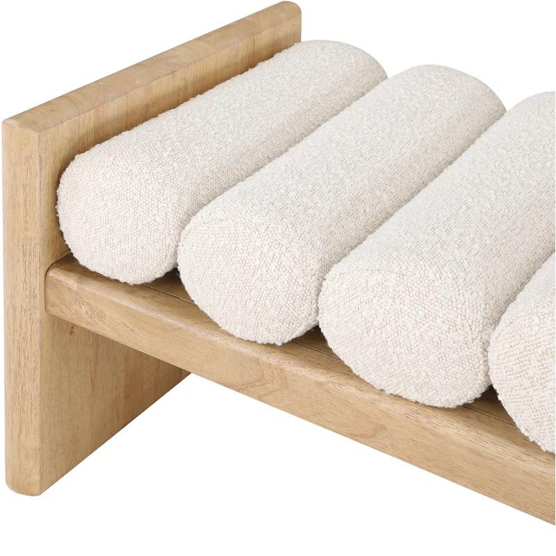 Reeves Boucle Wood Bench