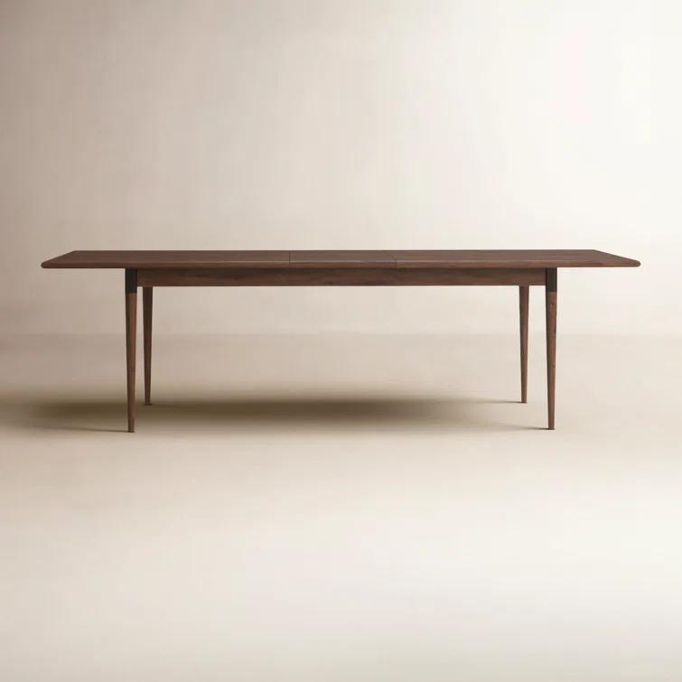 Scandinavian Inspired Extendable Dining Table in Classic Brown