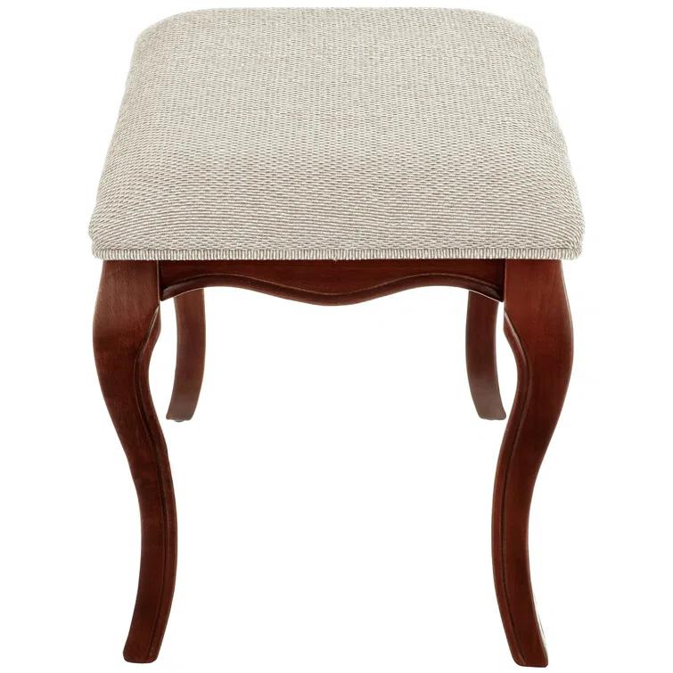 Design Toscano Lady Guinevere Upholstered Vanity Stool