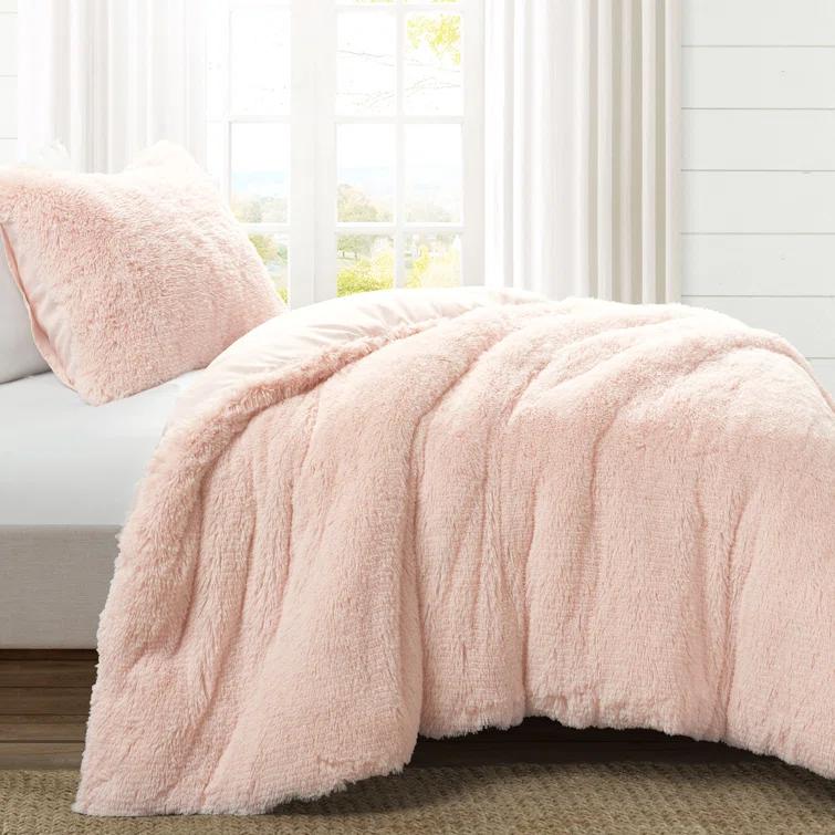Lush Decor Reyna Microfiber 3 Piece Comforter Set & Reviews | Wayfair