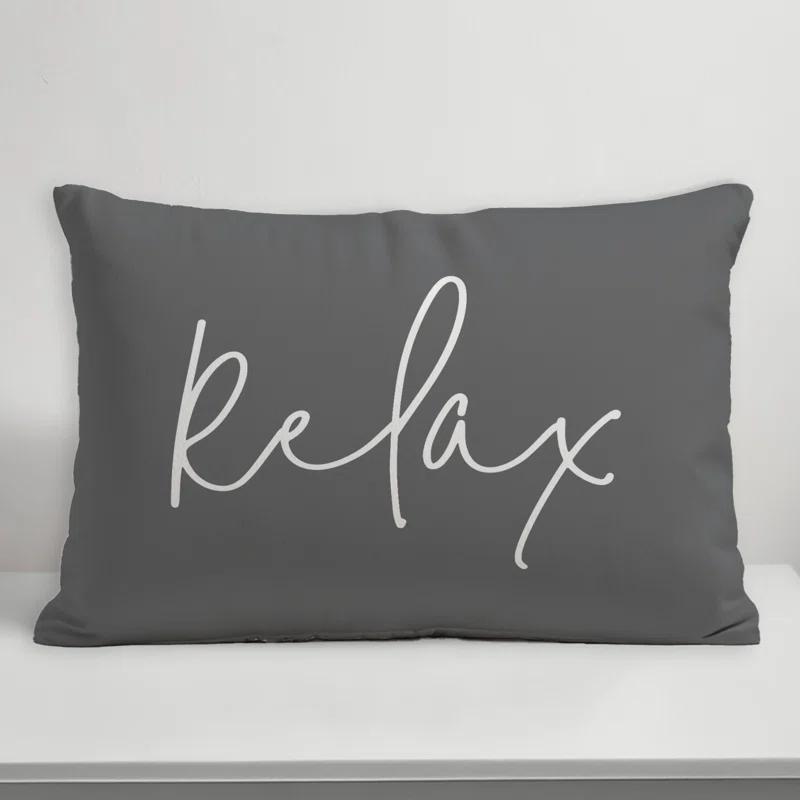 Designs Direct Creative Group Textual Indoor/Outdoor Throw Pillow