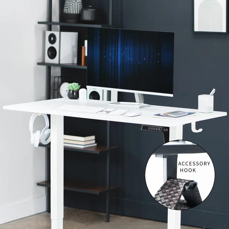 VIVO Electric 44"x 24" Sit Stand Desk, Height Adjustable Workstation (E144B series)