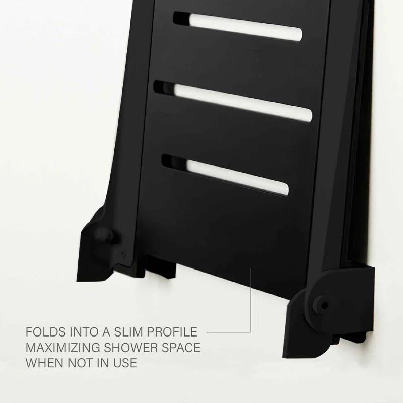 Seachrome SHAFSL-185155-PBS-S-MB SlimLine Folding Shower Bench Seat