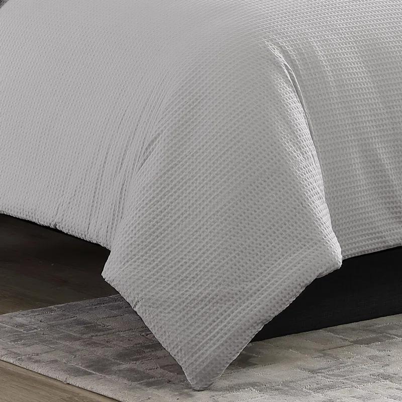 Vera Wang Vera Wang Waffle Pique Solid Cotton Comforter Set