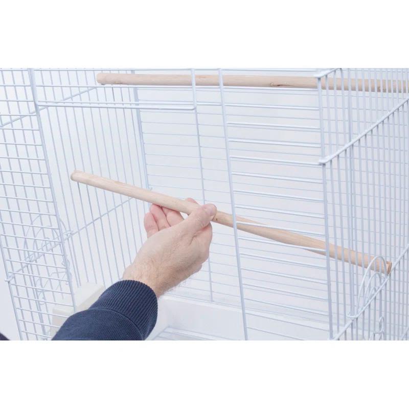 Penn Plax Medium Birdcage Starter Kit - Square Dome- White