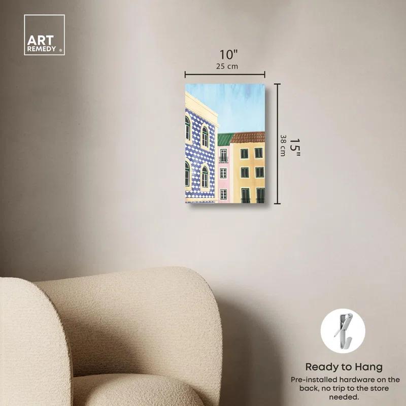 Art Remedy Around the Corner Canvas Fashion Art Prints by Art Remedy