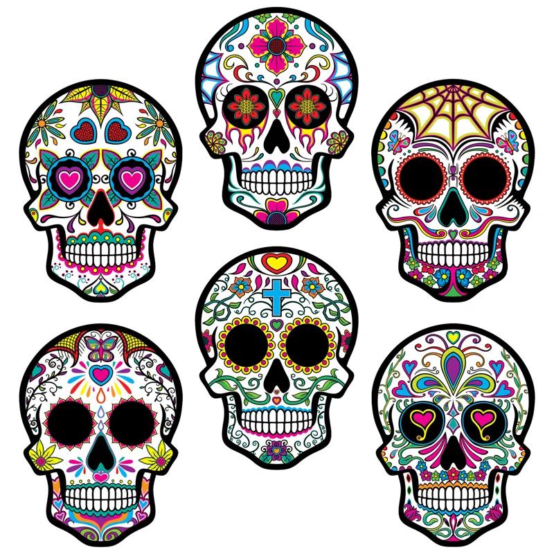 The Beistle Company Paper Day Of The Dead Cutouts