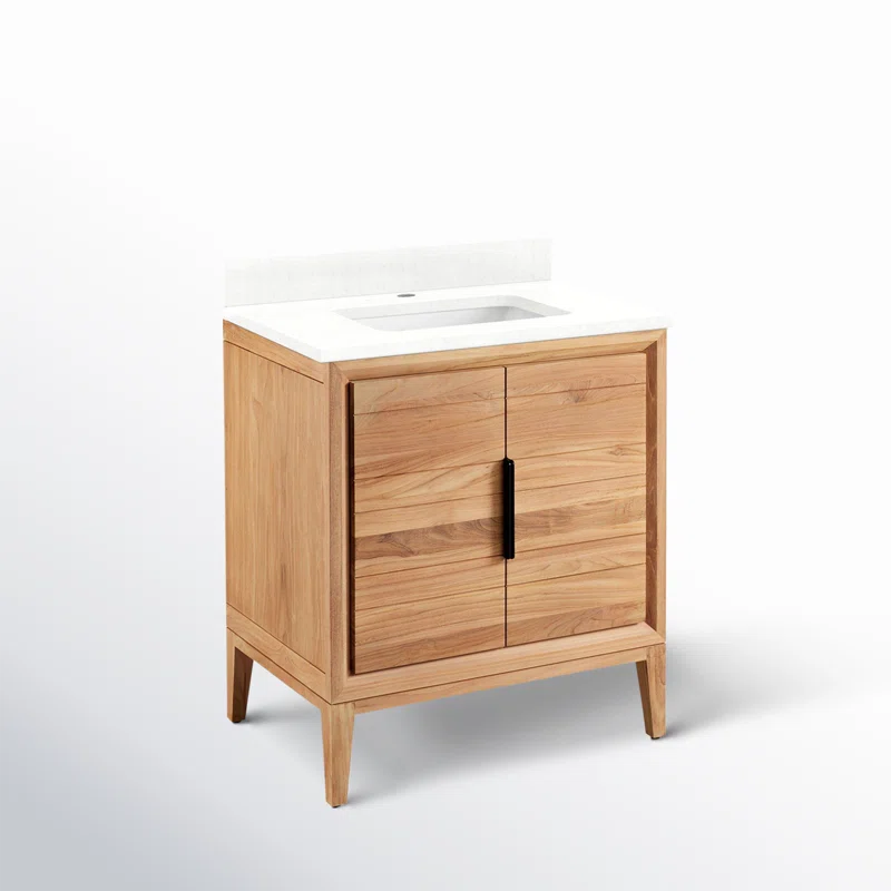 30" Aliso Single Bathroom Vanity Set with Rectangular Undermount Sink