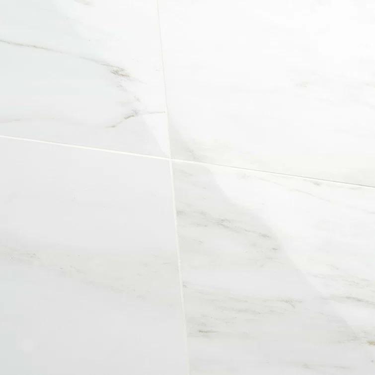 Bond Tile 24" x 47" Polished Marble Look Porcelain Floor and Wall Tile (15.5 Sq. Ft. / Case)