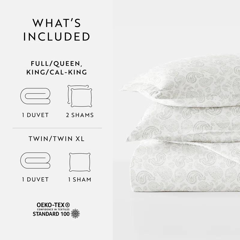 Becky Cameron™ Modern & Contemporary Paisley Duvet Cover Set