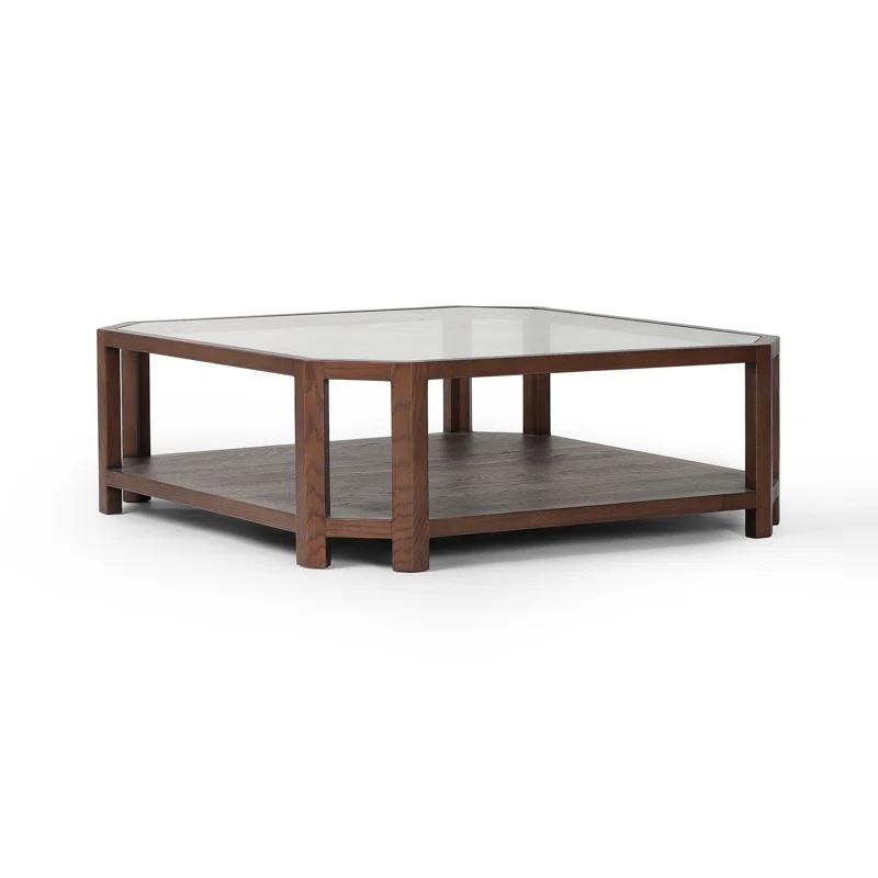 Ebern Designs JENZEN Glass Top Single Coffee Table