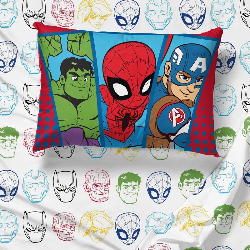 Marvel Marvel Superhero Adventures Double Team 4 Piece Twin Bed Set
