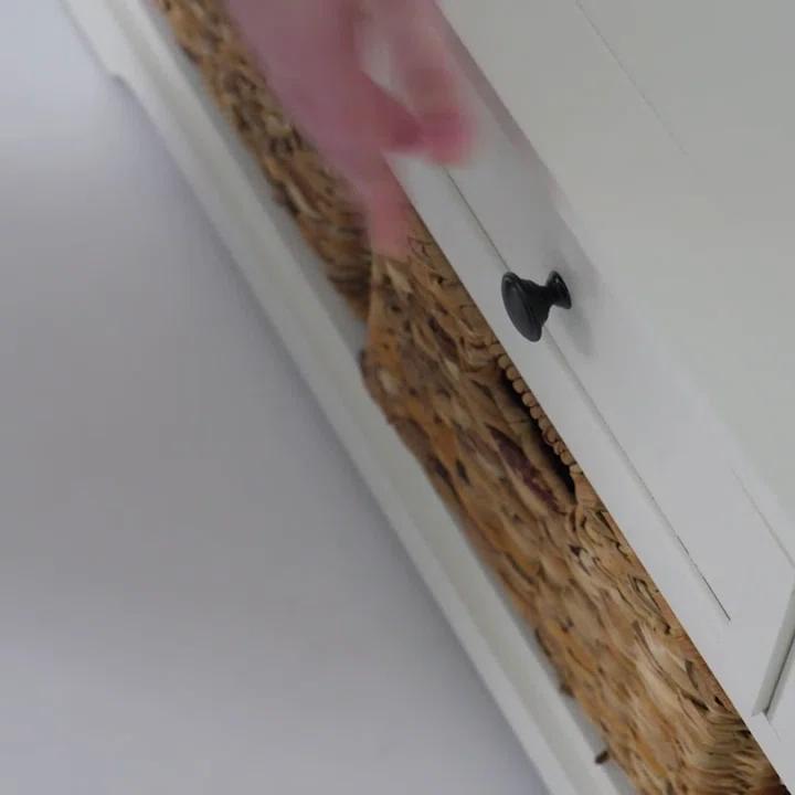 Adayla Solid Wood Drawers Storage Bench