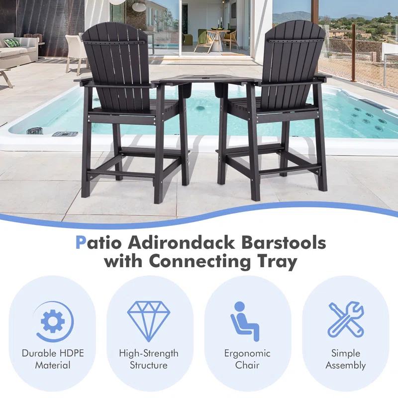 Rosecliff Heights Aryabella Plastic Adirondack Chair
