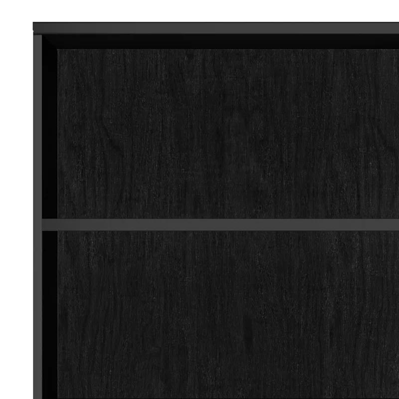 Simpli Home Harper 24"W Solid Hardwood 4 Shelf Mid-Century Modern Bookcase with Drawer and Adjustable Shelves