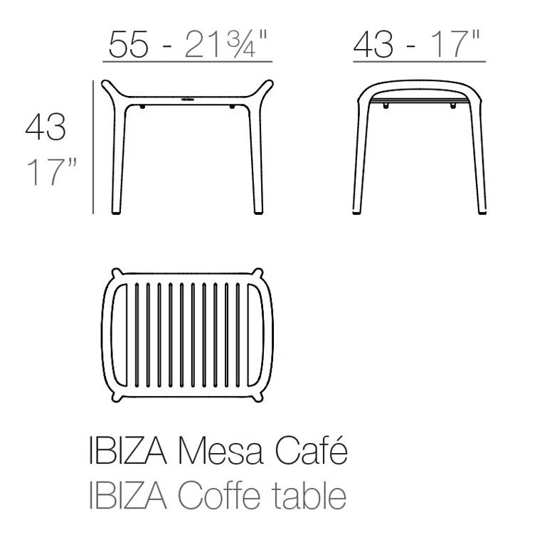 Vondom Ibiza - Side Table - Basic (Set of 4)