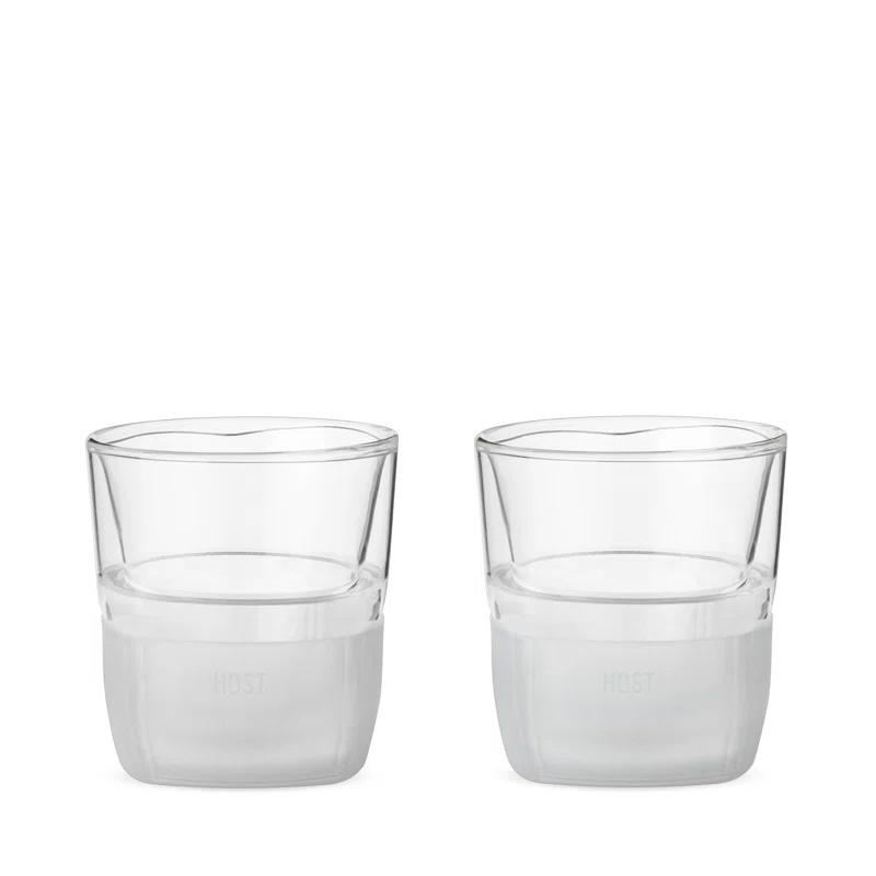 Glass Whiskey FREEZE Cooling Cup (Set of 2)