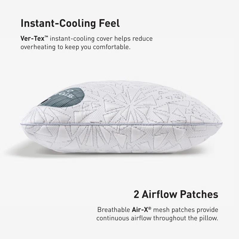 Bedgear Bedgear Storm Cuddle Curve Performance Cooling Pillow for Side Sleepers- Medium Firmness