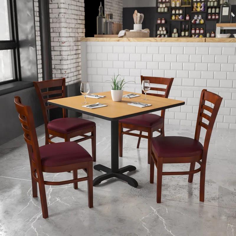 Red Barrel Studio® Ladder Back Wooden Restaurant Chair