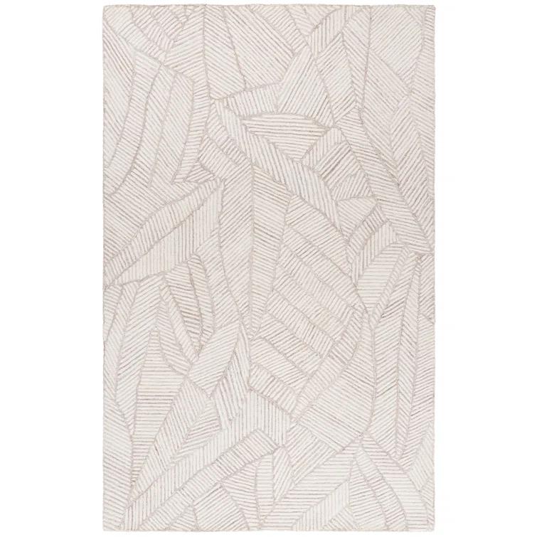 Safavieh Jardin Hand Tufted Wool/Cotton Floral Rug in Pink/Black