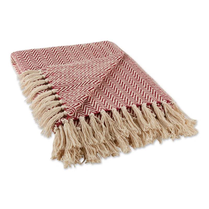 Design Imports Hand Woven Throw Blanket