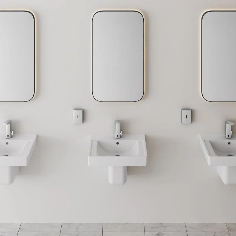 American Standard Decorum 20.25'' White Vitreous China Rectangular Bathroom Sink with Overflow