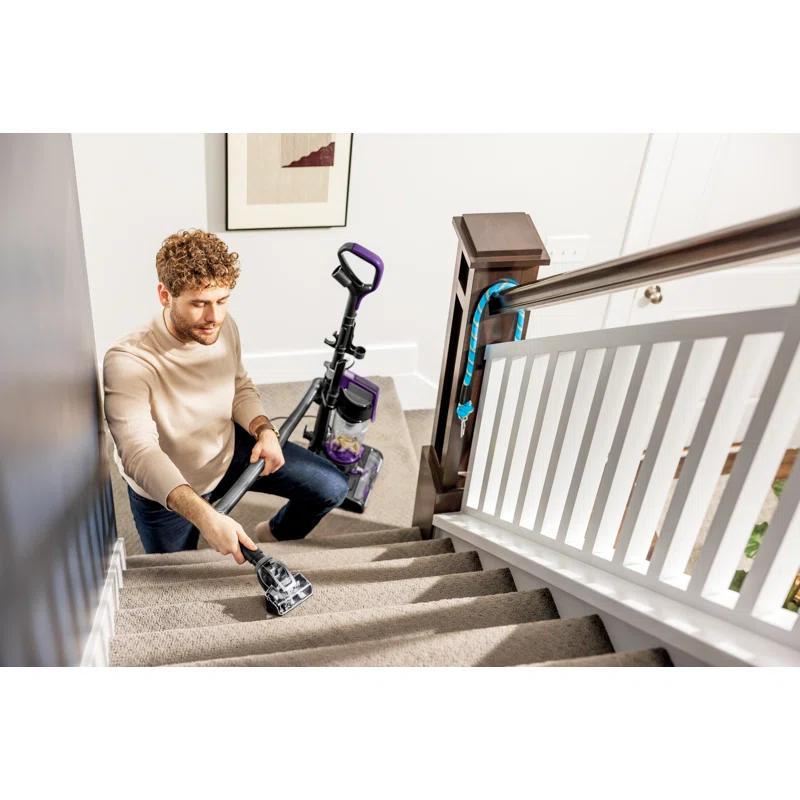 BISSELL 3437 BISSELL CleanView Compact Turbo Upright Vacuum with Quick Release Wand, Full Size Power, Compact Size for Apartments & Dorms, 3437