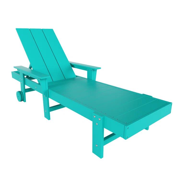 Highland Dunes Arellanes 77.6" Long Outdoor All-Weather Poly Reclining Single Chaise