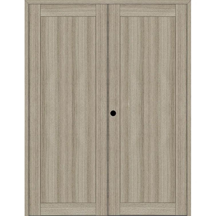 Belldinni 1 Panel Shaker Manufactured Wood Paneled Double Swing Interior Door