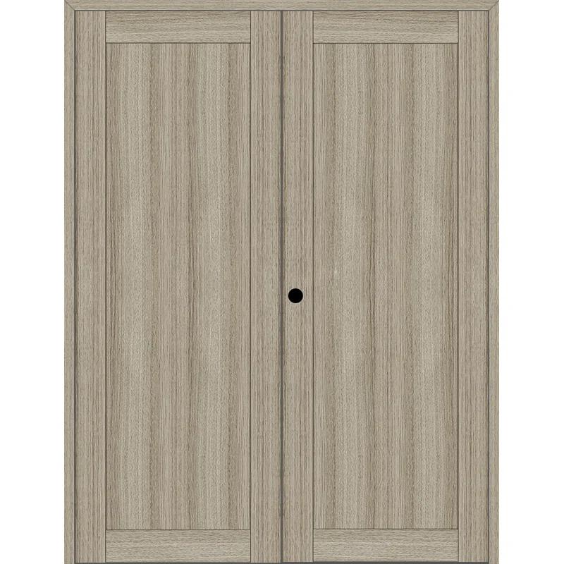Belldinni 1 Panel Shaker Manufactured Wood Paneled Double Swing Interior Door