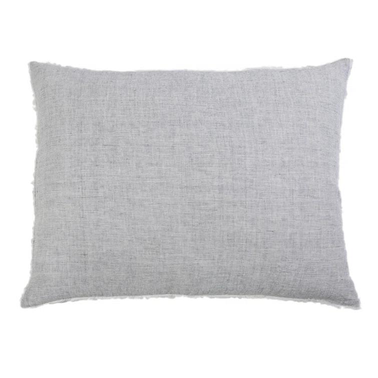 Logan Linen Sham by Pom Pom at Home - Navy / Standard