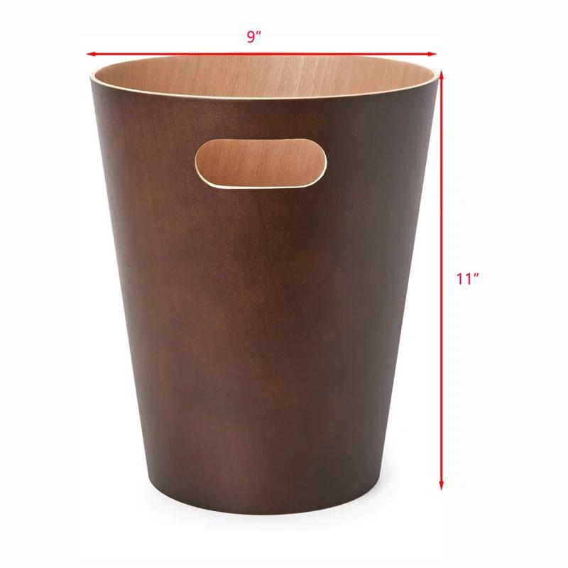 Umbra Woodrow Manufactured Wood Open Waste Basket - 2.25 Gallons