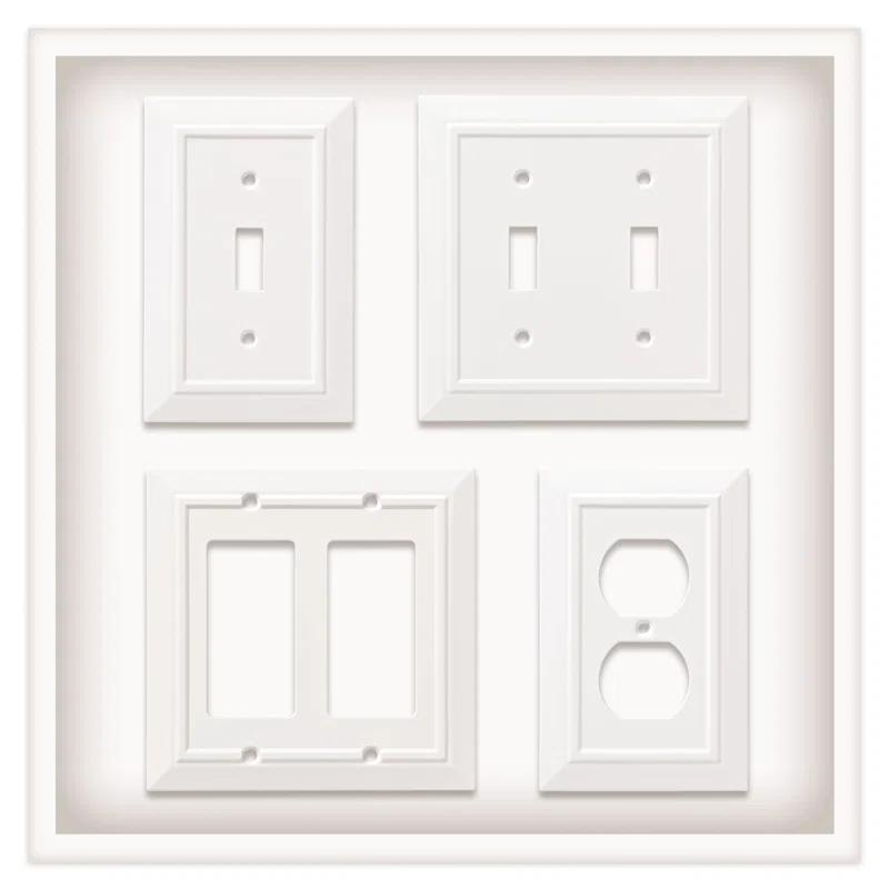 Franklin Brass Classic Beadboard 1-Gang Toggle Light Switch Wall Plate