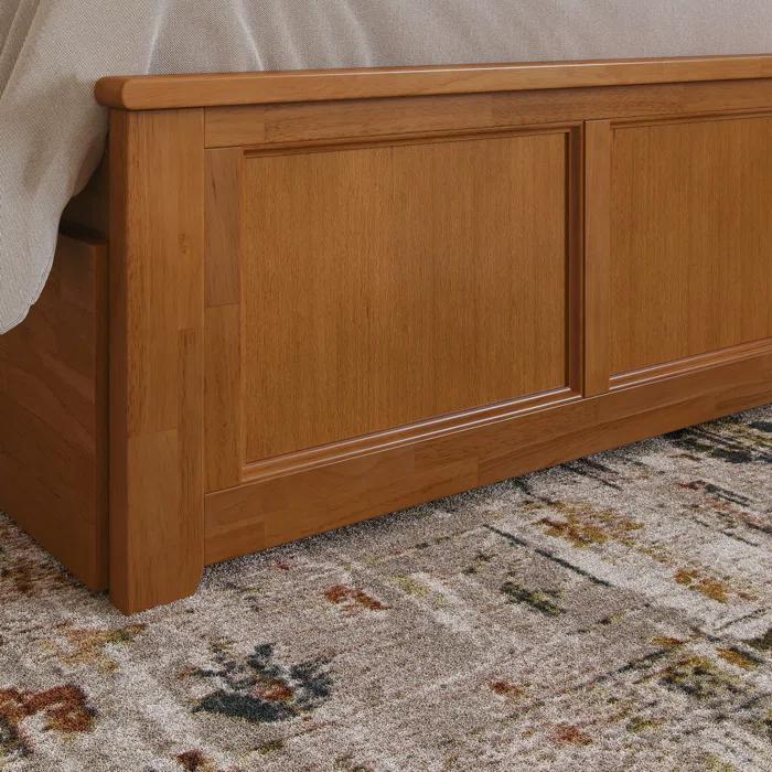 AFI Furnishings Madison Solid Wood Platform Bed with Matching Footboard & Storage Drawers