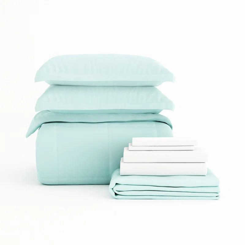 IEnjoy Home Simply Soft Microfiber Complete Bedding Set