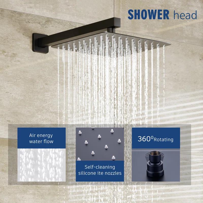 Shower Faucets & Systems All-In-One Kit with Rough in-Valve