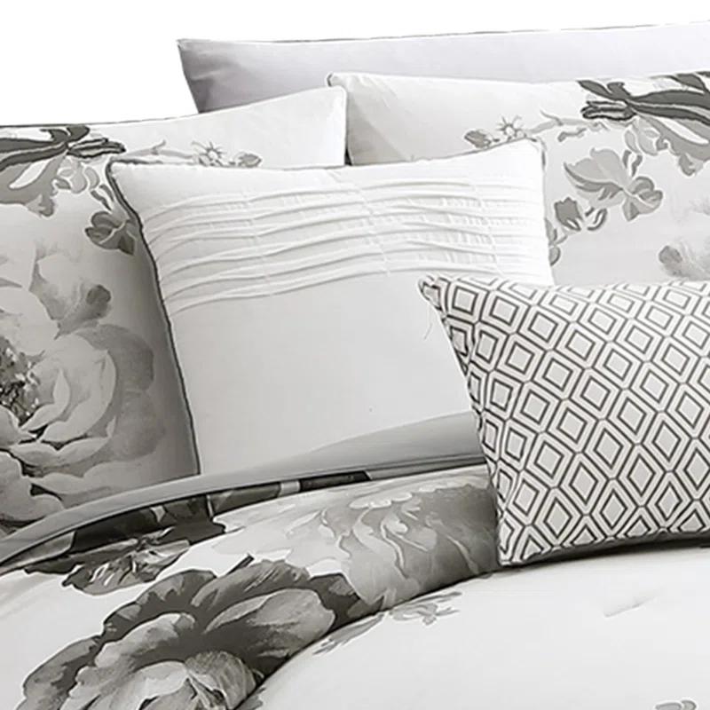 Benjara Cotton Blend 7 Piece Comforter Set