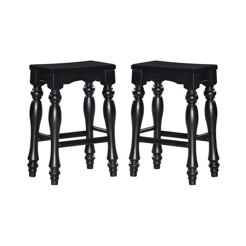 Clemente Counter Stool with Solid Wood Frame